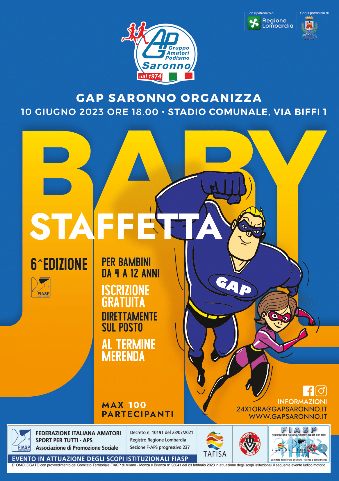 Baby Staffetta - 24x1Ora 2023
